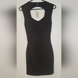 Forever 21 Chic Black V-Neck Mini Dress